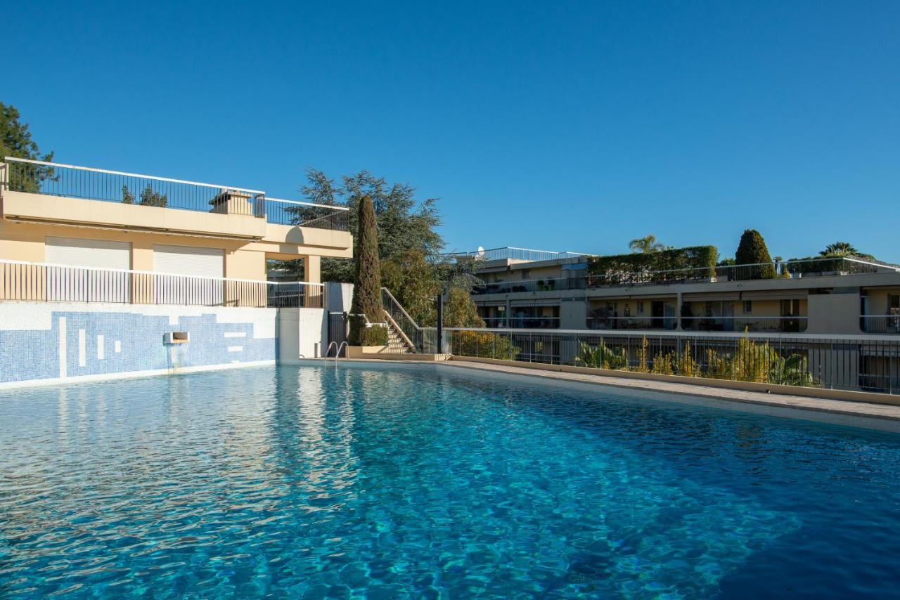 3 Pieces Vue Mer Et Piscine Quartier Parc Imperial Nice Luaran gambar