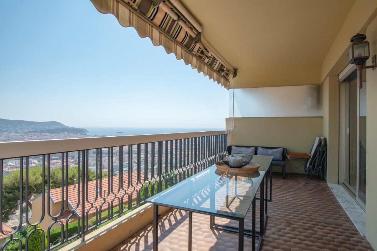 3 Pieces Vue Mer Et Piscine Quartier Parc Imperial Nice Luaran gambar